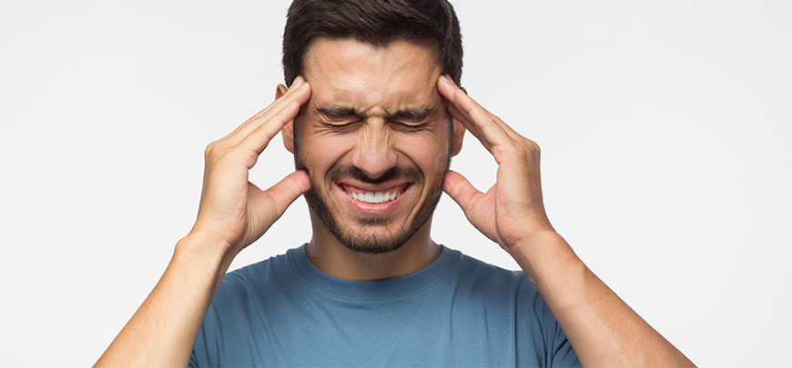 patient needing headache treatment in Sacramento after a car accident