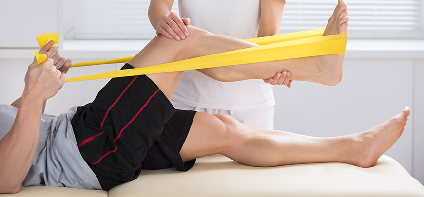 patient receiving therapeutic exercise in Sacramento for auto accident injuries